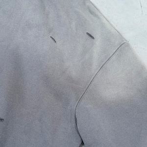 <b>Men's</b> 400GSM Heavy-duty Acid Washed Worsted Solid Hooded <b>Sweatshirt</b>-Autumn Vintage Y2K Street Wear Custom Logo Style - Product Image 5