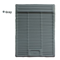 Tapis de camping gonflable rectangulaire en tissu composite épaissi de 12 cm, portable, avec double sangle de traction, pour l'extérieur