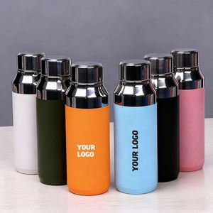 Logo Printed 400Ml Double Wall Vacuum Promotion Corporate Activity Business Gift Stainless Steel <b>Water</b> <b>Bottle</b> - Product Image 1