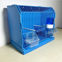Cage d'élevage d'oiseaux empilable et pliable, respirante, de style moderne, avec cadre en fer et abreuvoir écologique, fabrication chinoise en gros