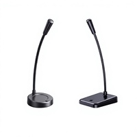 Microphone à condensateur SADA MK06 transfrontalier, connecté par USB, externe pour PC, omnidirectionnel, filaire, avec réduction du bruit pour les cours en ligne