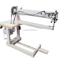 Machine à coudre à point droit à entraînement composé extra lourde de haute qualité 441-960 à bras long