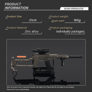 Modello in Metallo di Pistola Giocattolo LT Miniatura VSS 21CM Kit di Montaggio in Scala Die-cast Modello di Pistola in Metallo - Product Image 5