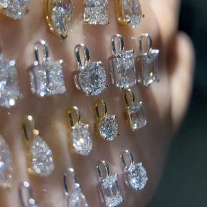 IGI DE VS1 Fancy Oval Cut 1CT 0.5CT Lab Grown <strong>Diamond</strong> 14k Gold Lab Grown Verified <strong>Diamond</strong> Pendant Without <strong>Chain</strong> <strong>Man</strong> Made <strong>Diamond</strong> - Product Image 2