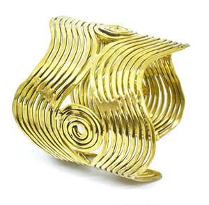 Quality Handicrafts Gold-Plated & Brass Metal Wire Cuff Bracelet summer festival Manufacturer from India Gift <b>for</b> woman <b>man</b> girl - Product Image 5