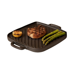 Pre-Dày Dạn Đúc Sắt Có Thể Đảo Ngược Vỉ Nướng Nướng Pan Với Nặng Nướng Báo Chí Cho Bếp Top Lò Nấu Ăn-Bền Grip Xử Lý - Product Image 5