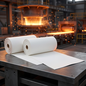 Papier <span class=keywords><strong>de</strong></span> <span class=keywords><strong>laine</strong></span> céramique 1260°C, densité 96 kg/m³, pour joint d'expansion <span class=keywords><strong>de</strong></span> four à <span class=keywords><strong>verre</strong></span>, solution d'ingénierie, approvisionnement en vrac - Product Image 2
