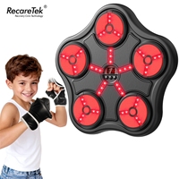 Système de sac de frappe mural pour enfants de 3 à 12 ans avec ventouse, batterie 1000 mAh, accessoires de boxe et de fitness