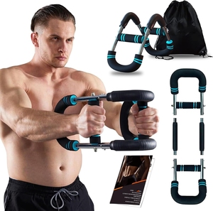 Ejercitador de Brazos Twister, Barra de Ejercicio con Resorte Ajustable, Fortalecedor de Antebrazos, Tríceps y Pecho, Equipo de Fitness Portátil para el Hogar - Product Image 1