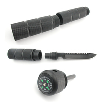 Hache tactique de camping, multi-outils, hachette, kit de survie avec boussole, ouvre-boîte, couteau