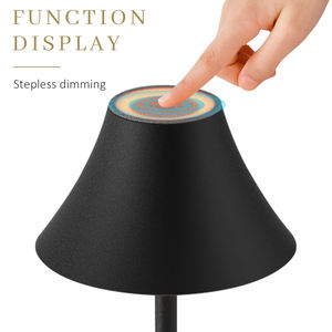 Lampada da tavolo a Led ricaricabile senza fili di nuovo design con alimentazione a batteria Tischlampe ristorante Hotel Touch Cordless da scrivania - Product Image 2