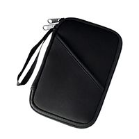 Porte-passeport en néoprène imperméable avec sangle de poignet, léger, multi-compartiments, portefeuille de voyage, porte-carte d'identité