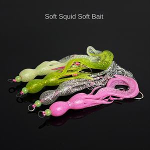 WEI Bionic طعوم ناعمة 13 ٤١/٩ تنورات حبار الصيد تساعد على إغراء TPE الاصطناعي الناعم - Product Image 4