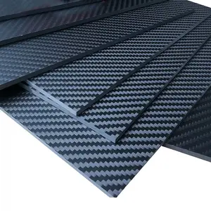RJXHOBBY panneau de plaque en fibre de carbone haute dureté personnalisé CNC coupe pleine feuille de fibre de carbone