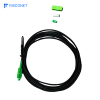 Connecteur en céramique de zircone SC/APC haute vitesse à forte résistance à la flexion, facile à raccorder au mur, pour câble optique de dérivation/rond