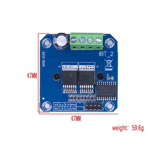 <span class=keywords><strong>BTS7960</strong></span> 5.5V-27V DC 43A pilote de moteur pas à pas PWM Module de carte de conduite Double pont en H 43A haute puissance - Product Image 5