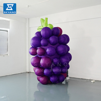 Raisins publicitaires gonflables annonçant la décoration commerciale de modèle gonflable de fruit