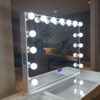 Miroir de Maquillage Lumineux Bluetooth Docarelife avec Haut-Parleur Sans Fil, Ampoules LED à Intensité Réglable, Bouton Tactile Personnalisé 2