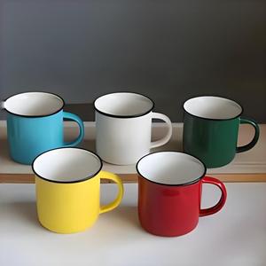 Taza de Metal Esmaltada de 8cm, Personalizada, Linda, para Camping, Sublimación, Regalo, <span class=keywords><strong>Playa</strong></span>, Viajes, <span class=keywords><strong>Café</strong></span>, 12oz, 350ML - Product Image 1