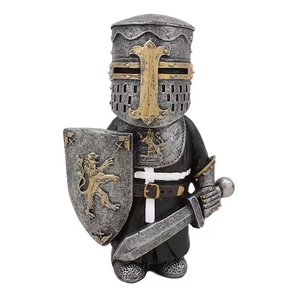 Statue de Gardien Médiéval, Armure de Samouraï, Chevalier, Nain, OR34, Sculpture en Résine de Chevalier Européen, Art, Statue de Gnome de Jardin Extérieur - Product Image 5
