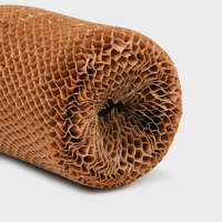 Manchons de protection en papier alvéolé extensibles, enveloppes en papier kraft pour bouteilles, amortissement antichoc en maille pour emballage de vin et cosmétiques