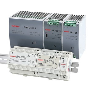 MiNWXV DR Series DIN Rail <b>Switching</b> Power Supply <b>12V</b> 24V Single Output Industrial With Short Circuit Overload Protection - Product Image 1