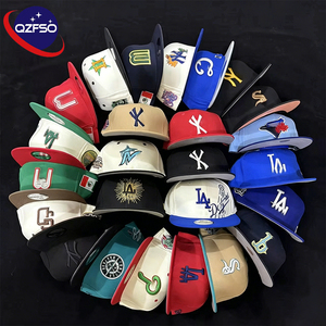 QZFSO New 3D Embroidery Design Custom Era 6 Panels Fitted Caps Gorras Classic Adjustable Hip Hop Style Baseball <b>Hats</b> for Men - Product Image 1