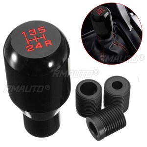 Universal 5 Speed Aluminum Manual <b>Gear</b> Stick Lever Shift Shifter <b>Knob</b> JDM Black - Product Image 1