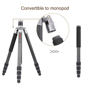 Trépied professionnel OBO en fibre de carbone robuste et stable <span class=keywords><strong>pour</strong></span> caméscope et <span class=keywords><strong>objectif</strong></span> longue focale - Product Image 2