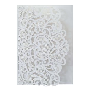 Carte de vœux 3D dorée gravée au laser, carte de bénédiction, carte d'invitation, invitation de fiançailles, en stock en usine - Product Image 3