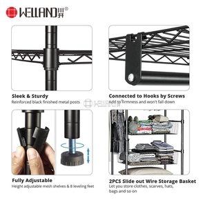 Giá Treo Tủ Quần Áo Cỡ Lớn, Có 4 Thanh Treo Tủ Trưng Bày Trang Phục - Product Image 3