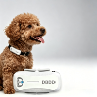 Rastreador GPS para Mascotas, Ubicación en Tiempo Real, SIM 4G, Alertas de Geocerca Veterinaria con IA, Monitor de Actividad, Resistente al Agua IP67, Plástico, Más de 20 Horas de Duración de la Batería