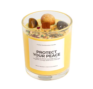 Cire à brûler à combustion lente dans un pot décoratif en étain, infusée aux parfums de lavande et de <span class=keywords><strong>sauge</strong></span> pour purifier l'air et apaiser l'esprit - Product Image 3