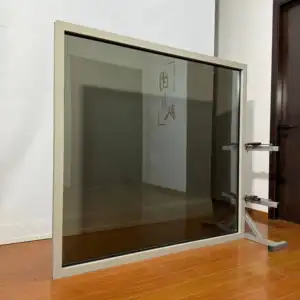 Ventana fija de aluminio vidrio laminado ventana francesa aislamiento térmico, resistencia al agua