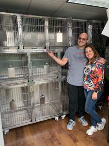 Fabrication personnalisée 304 acier inoxydable animal chien chat clinique vétérinaire hôpital <span class=keywords><strong>cage</strong></span> d'hospitalisation pour animaux de compagnie chenil à vendre - Product Image 5