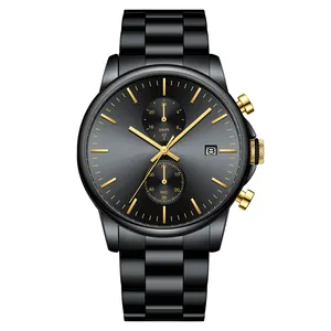 Erkekler için izle ücretsiz kargo paslanmaz Quartz saat Oem Mens