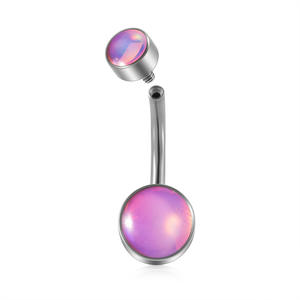 En Acier Inoxydable Flash <span class=keywords><strong>Film</strong></span> Nombril Piercing Incurvé Barbell À La Mode Nombril Anneaux Helix Cartilage Piercing Plage Corps Bijoux - Product Image 4