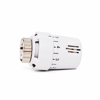 Tête de radiateur thermostatique TRV en laiton blanc OEM pour le contrôle de la température du chauffage central