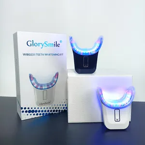 GlorySmile 개인 로고 홈 무선 치아 미백 키트 PAP 비 과산화물 젤 치아 표백 키트