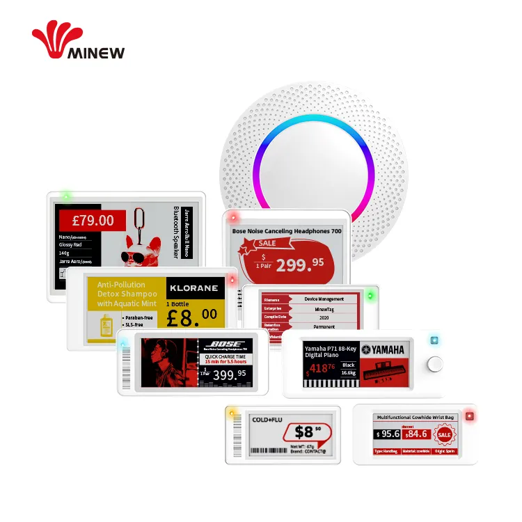 Minew Demo Kit ESL esl smart retail solutions Digital Shelf Price Label tags