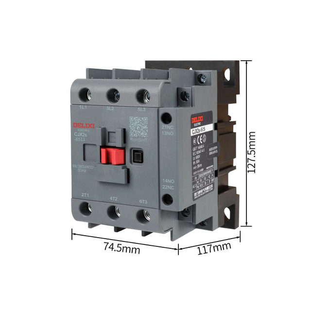 DELIXI Electric Appliances 380V CJX2S-6511 Ac Contactor