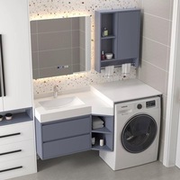Dalle de pierre carrée de conception chinoise écologique, thermoformée, intégrée sans joint, pour salle de bain, installation autonome