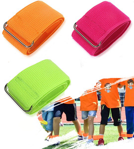 Sangles de liaison pour les jeux d'équipe, réglables, pour 2/3 personnes, bracelets de cheville pour les courses de relais, entraînement sportif coopératif - Product Image 2
