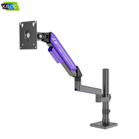 Support d'écran Kaloc pour moniteur, fixation simple au bureau, 17-32 pouces, mouvement complet, ressort à gaz réglable, support VESA, bras pour 75x75 100x100