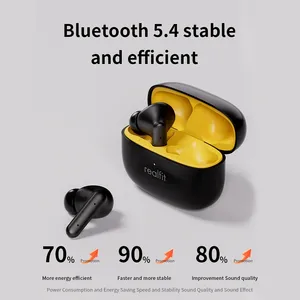 Realfit <span class=keywords><strong>F3</strong></span> ANC Active Noices Annulation BT Écouteurs ENC Appel HIFI Stéréo Superb Bass Écouteurs sans fil Sport Gaming - Product Image 6