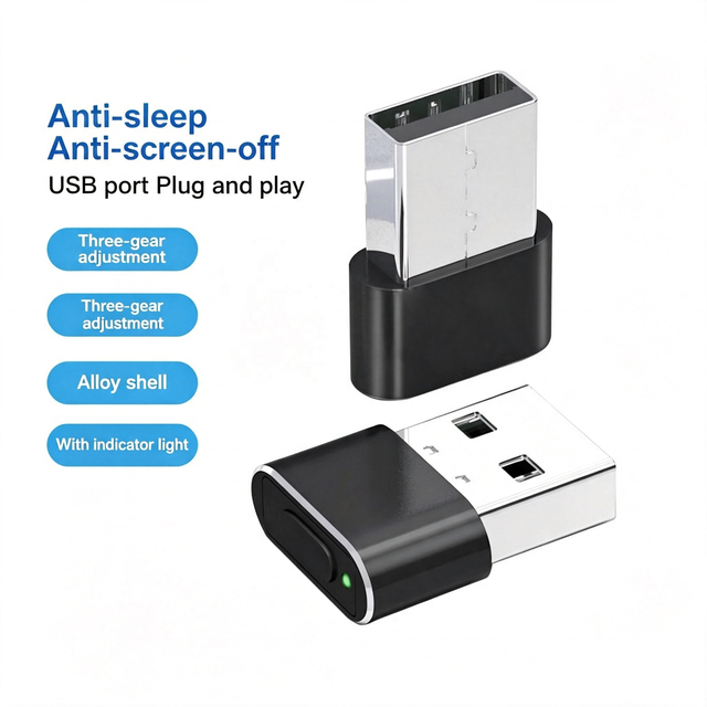 Computer Mouse Auto Clicker USB Simulate Mouse Movement to Prevent the Computer From Entering Sleep Mode Mouse Jiggler