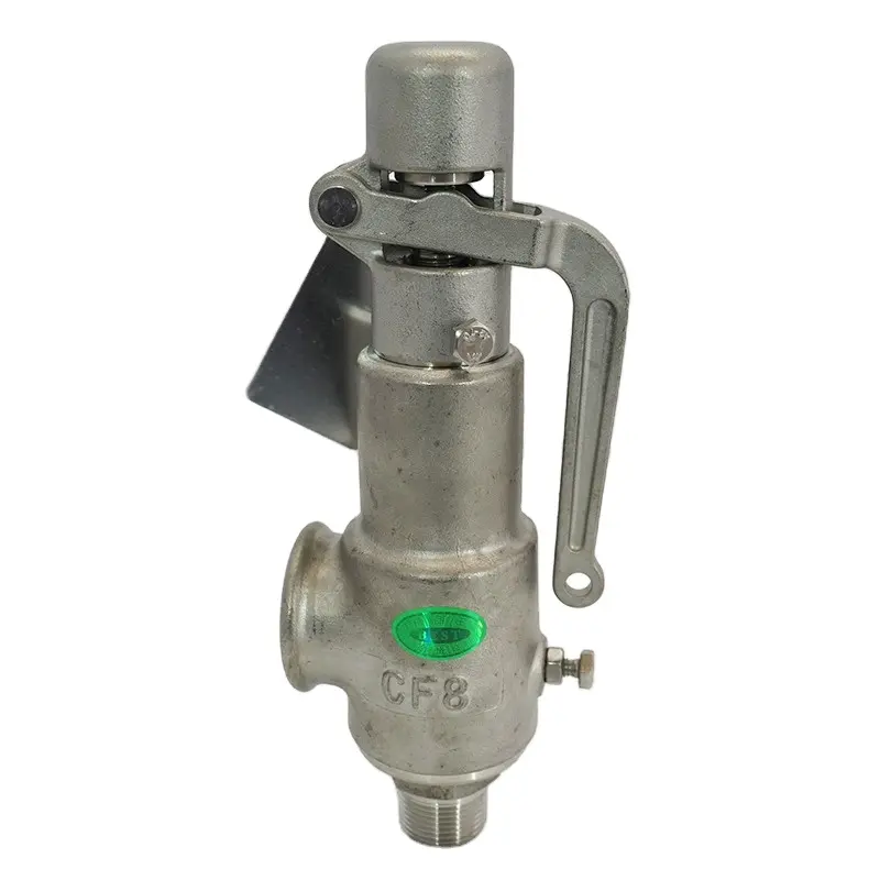 Wasser Luft Dampfkessel Sicherheits ventil AB812-B Edelstahl SS304 SS316 Feder Voll hub gewinde Druck begrenzung ventil