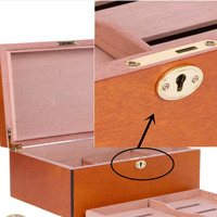 Trousse à bijoux et maquillage Loquet de verrouillage caché avec clé Serrure cachée Boîte en bois Loquet de verrouillage Accessoires de meubles