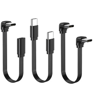 สายต่อพ่วง <span class=keywords><strong>USB</strong></span> C 10-50ซม. ตัวขยายชนิด C 90องศา/<span class=keywords><strong>หัว</strong></span>ตรงสายรองรับการชาร์จเร็ว66วัตต์ข้อมูล480Mbps - Product Image 1