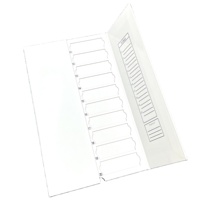 Factory Direct Sales Laboratory White Paper Slide Plates & Microscope Slides 20/30 Pieces Storage Operation OEM Customizable